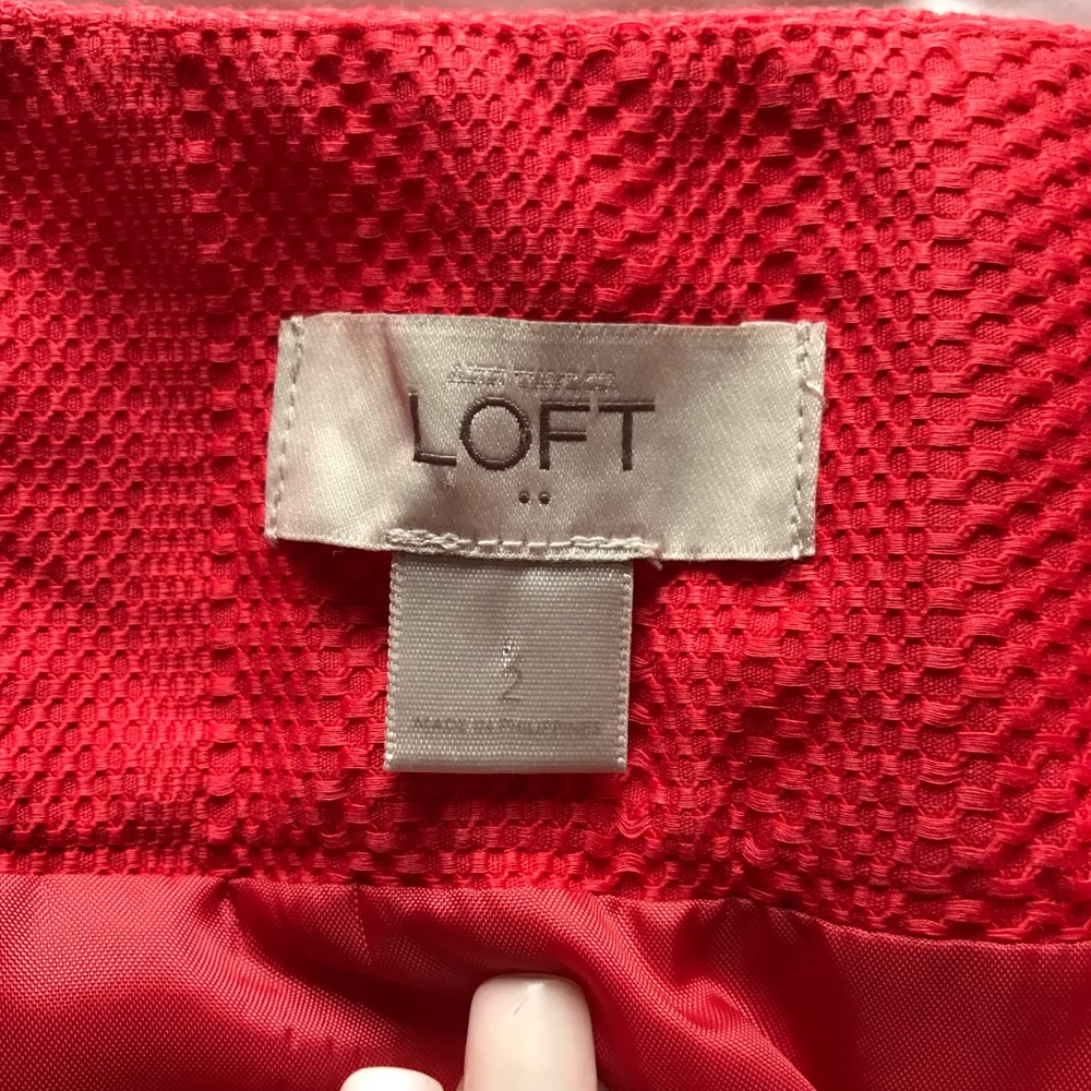 Loft side zip skirt, size 2